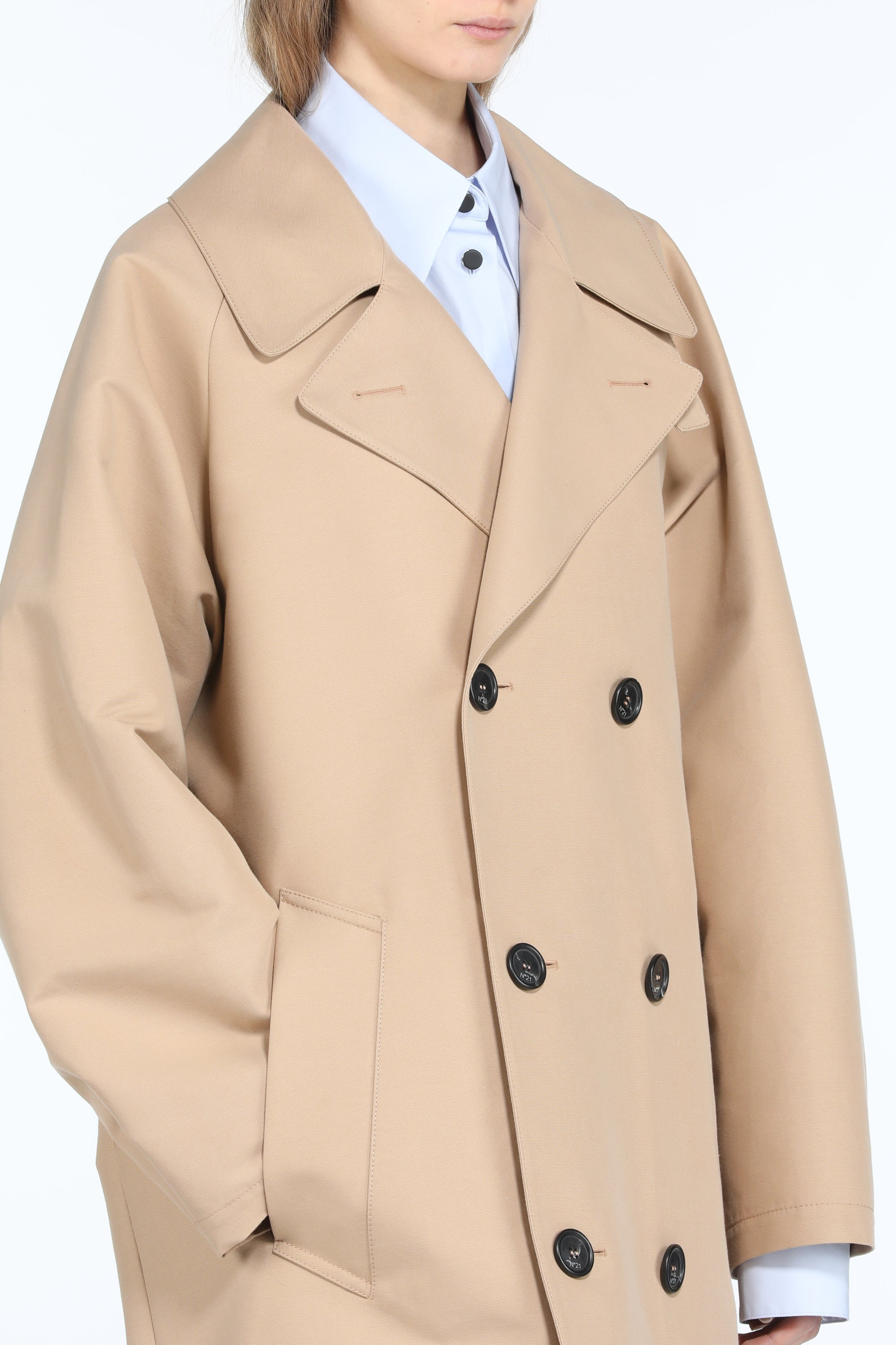 DOUBLE-BREASTED TRENCH JACKET - 5