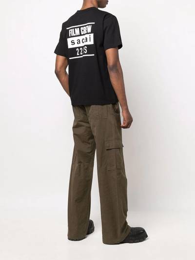 sacai 'Double Exposure' cotton T-shirt outlook