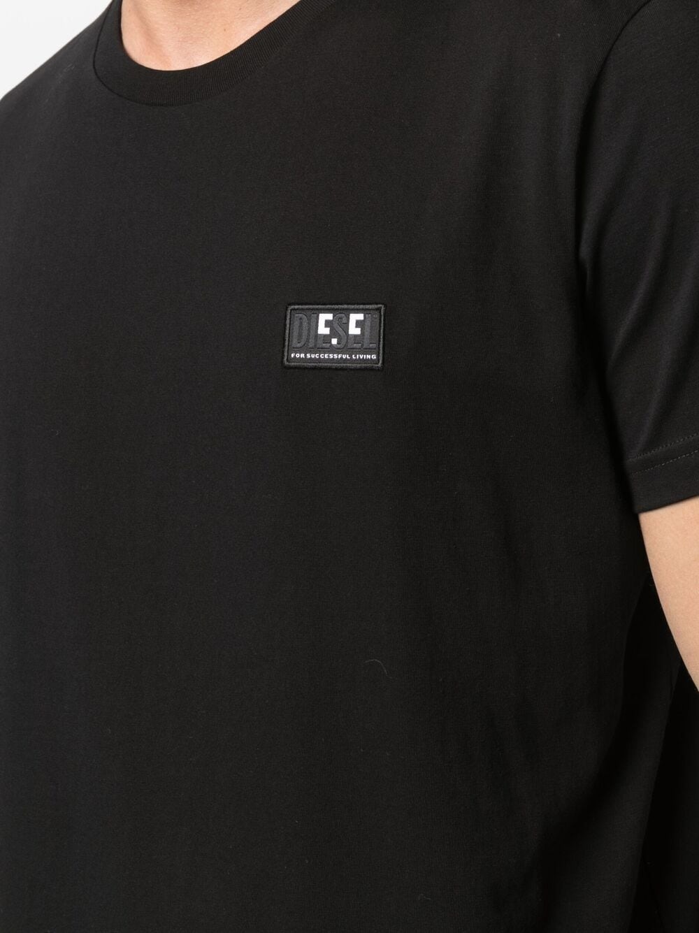 logo-patch cotton T-shirt - 5