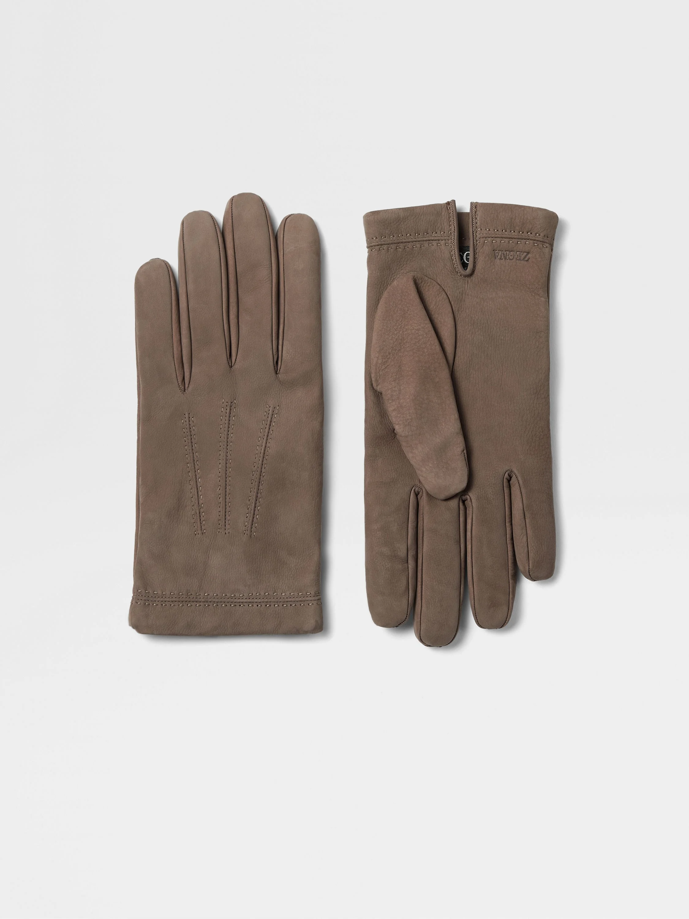 BROWN SECONDSKIN GLOVES - 1