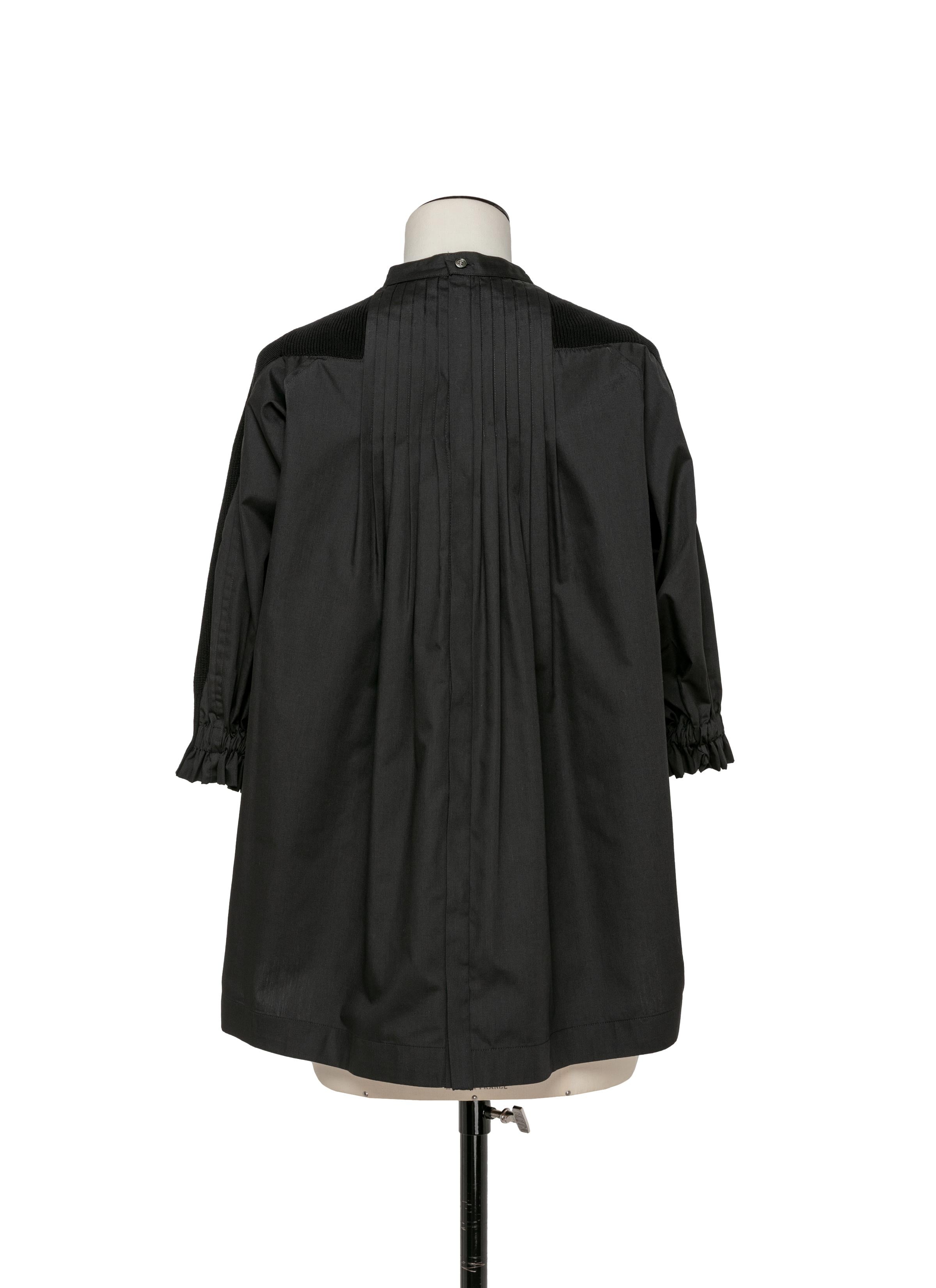 Cotton Knit x Cotton Poplin Pullover - 3