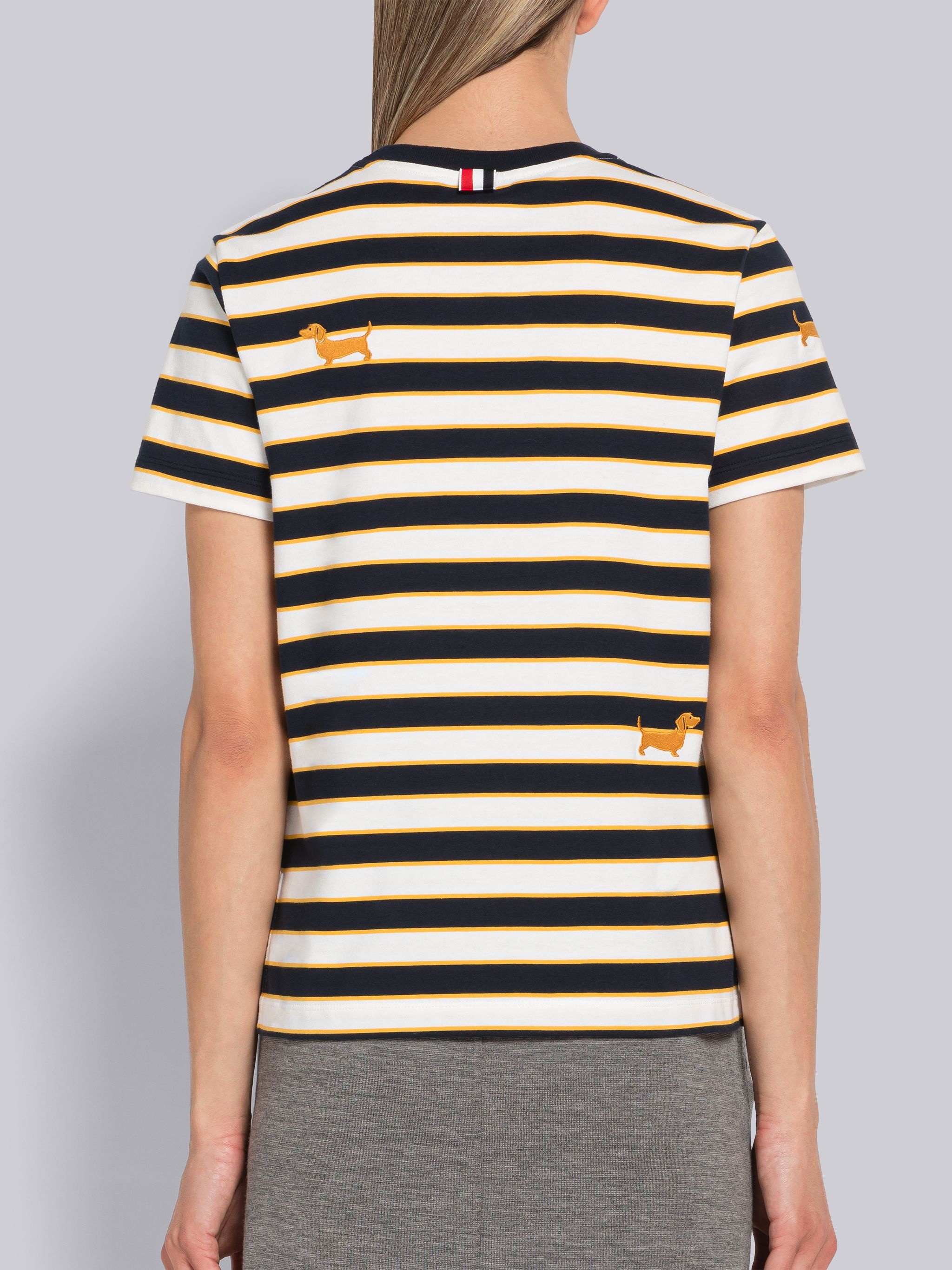 Stripe Jersey Hector Icon Side Slit Tee - 3