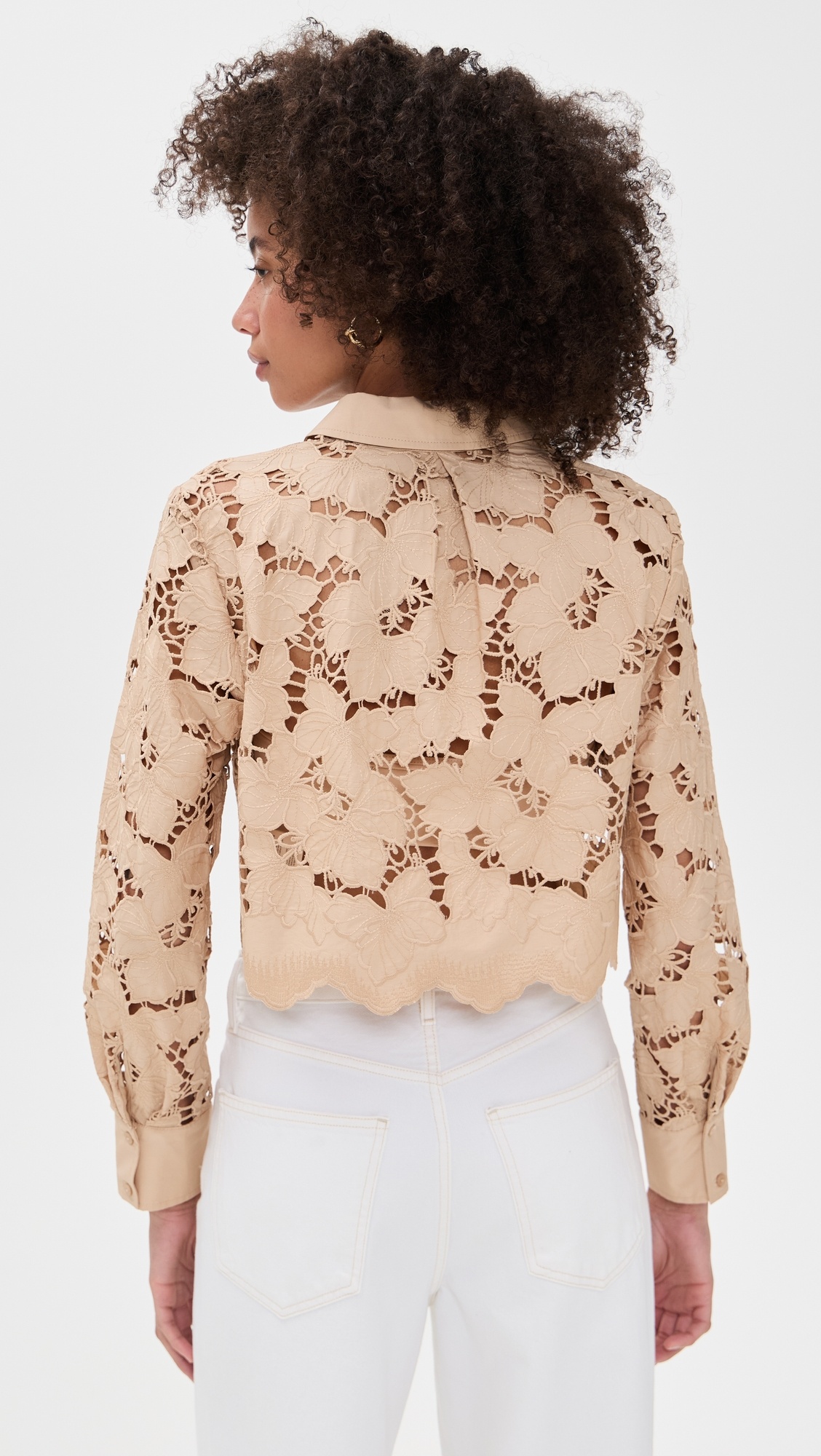Seychelle Cropped Button Down Shirt - 2