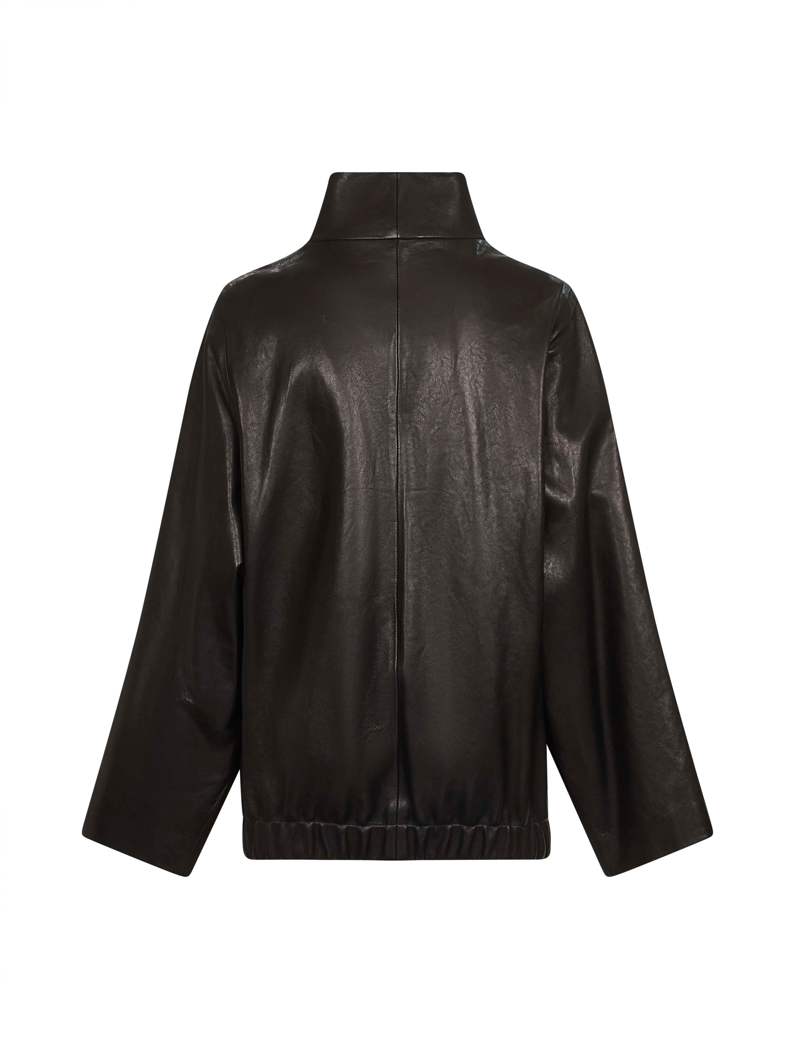 Black nappa leather Garret jacket - 2