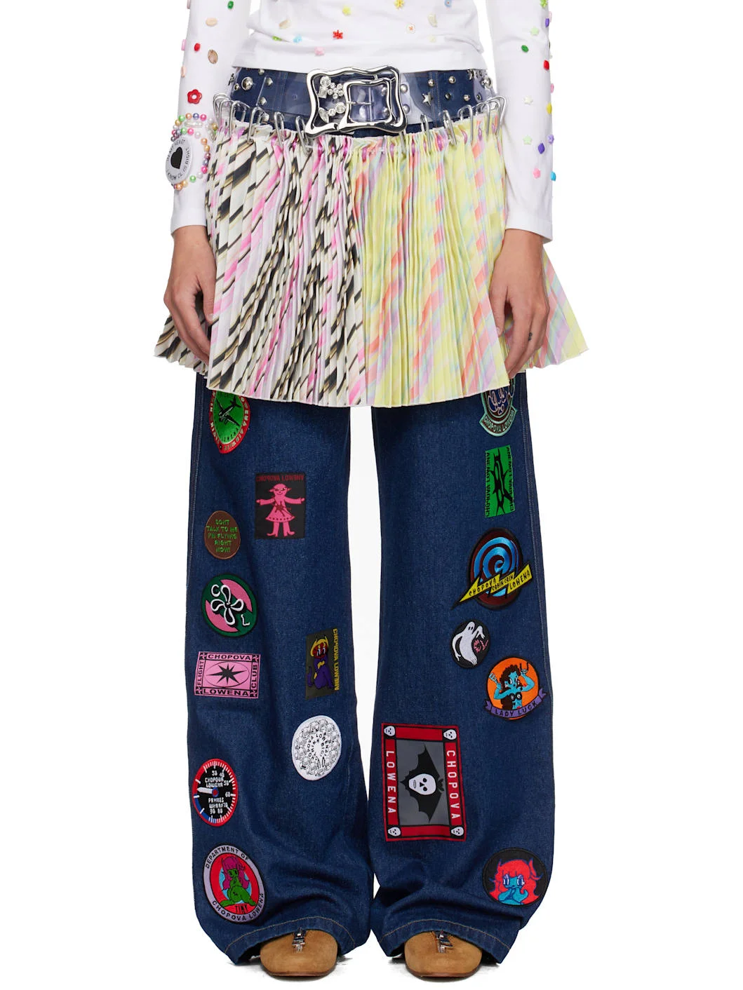 Multicolor Strobe Carabiner Miniskirt - 1