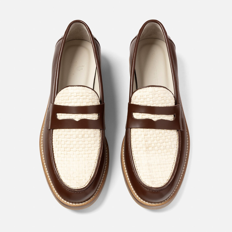 DUKE + DEXTER Peso Basket Weave Penny Loafer - Men's outlook