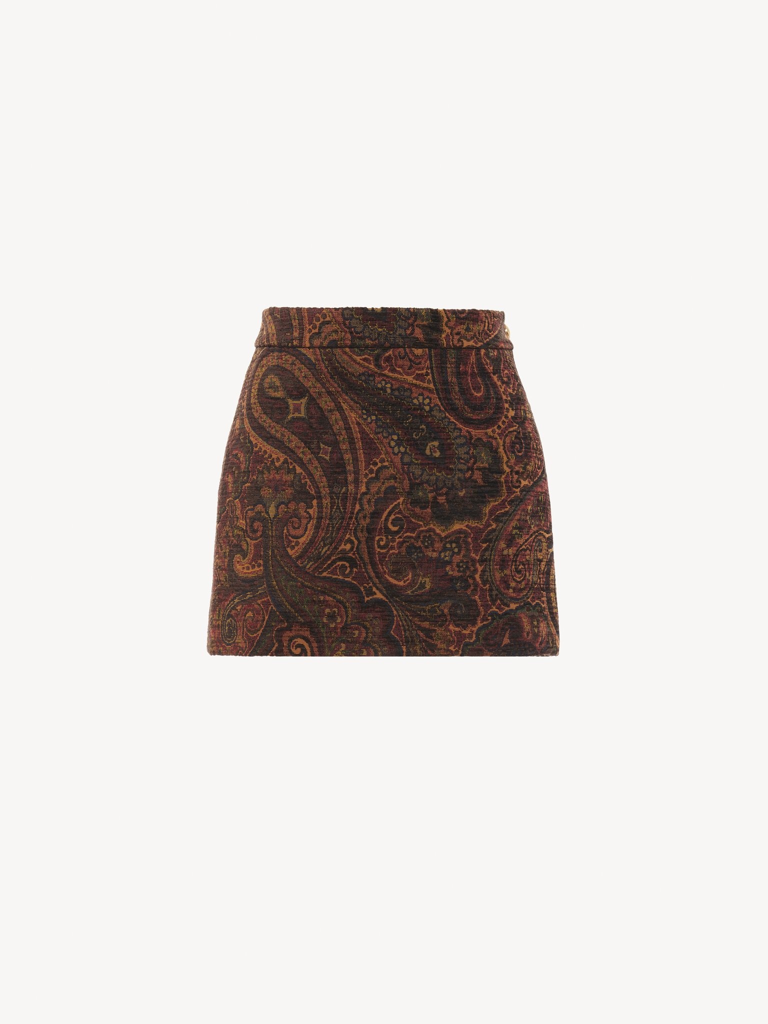 STRAIGHT MINI SKIRT IN TAPESTRY JACQUARD - 2
