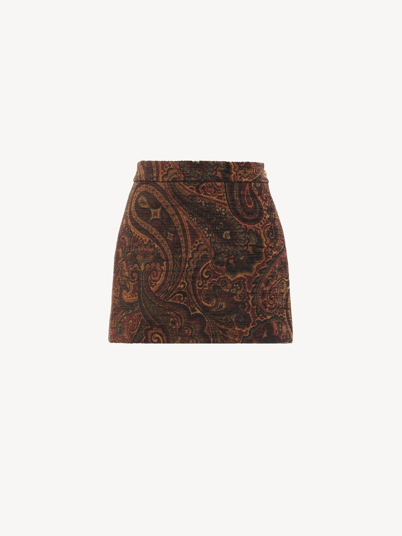 Chloé STRAIGHT MINI SKIRT IN TAPESTRY JACQUARD outlook