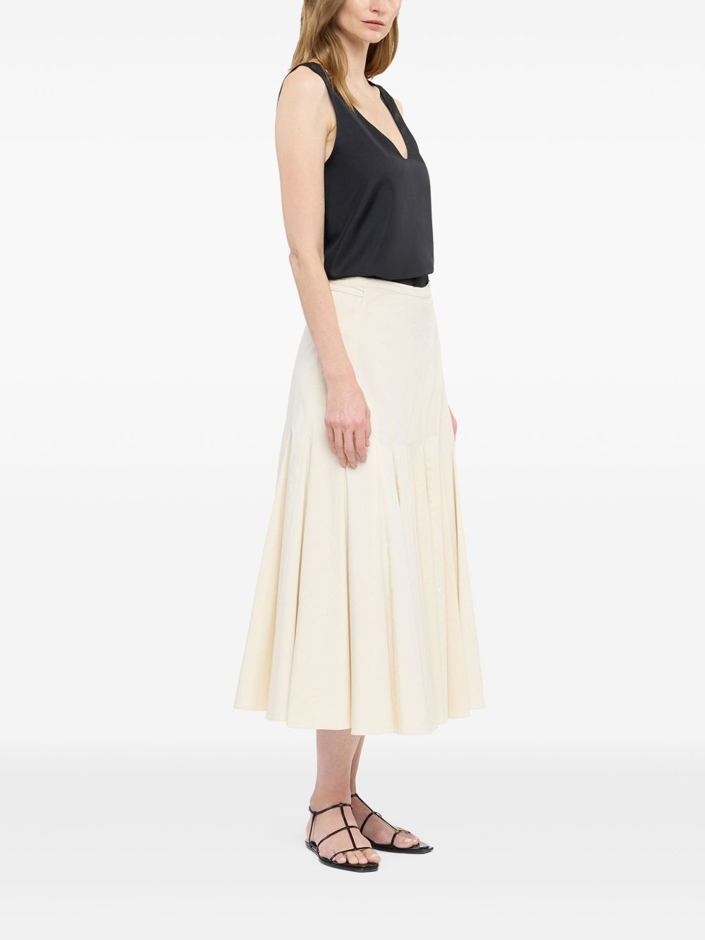 panelled wrap skirt - 3
