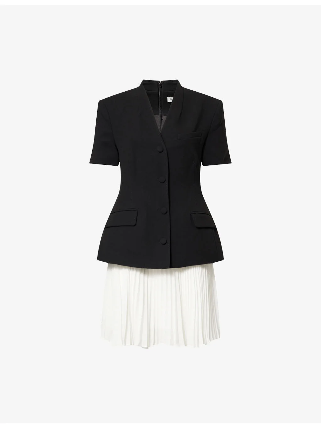 Leah Blazer Crepe Mini Dress - 1
