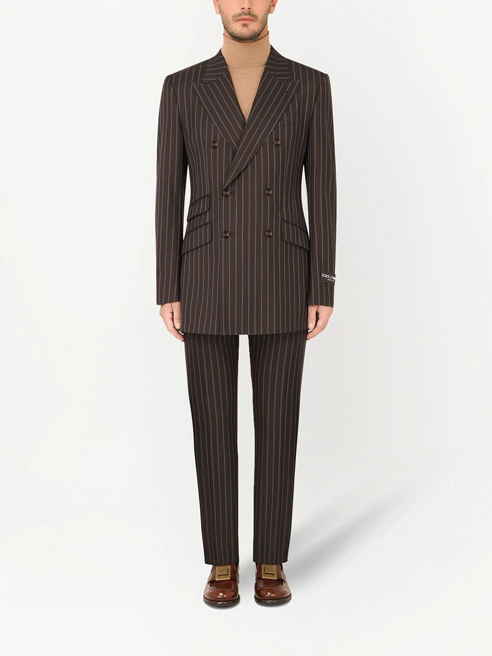 pinstripe virgin wool suit - 2