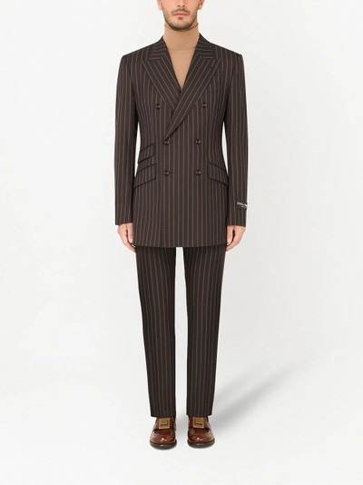 Dolce & Gabbana pinstripe virgin wool suit outlook