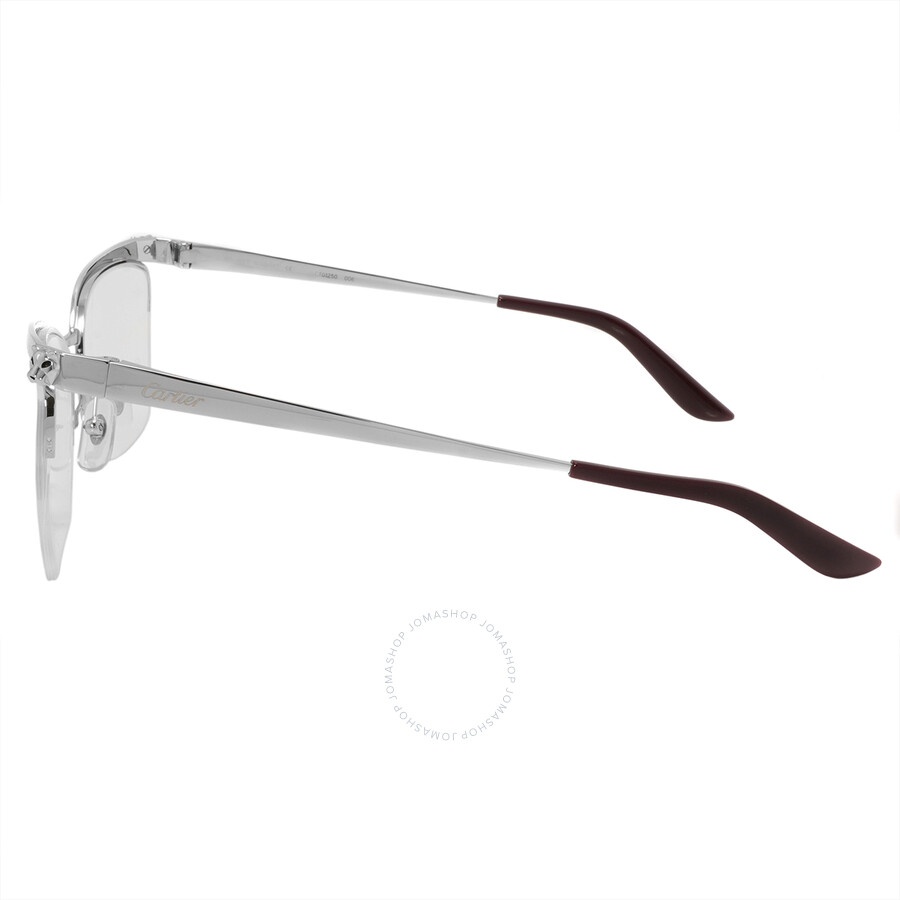 Cartier Demo Cat Eye Ladies Eyeglasses CT0125O 006 56 - 3