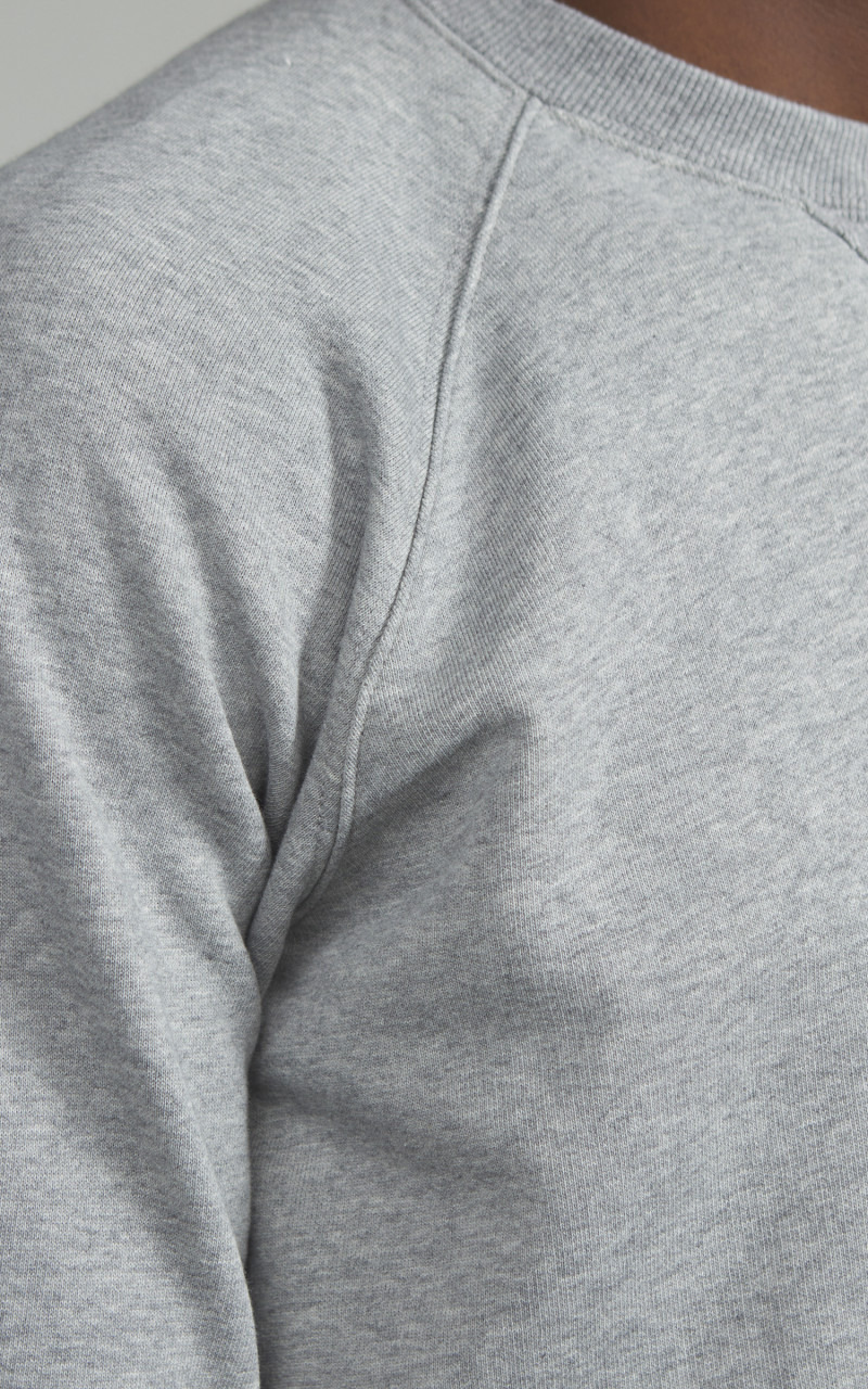 HARVARD CREWNECK SWEATSHIRT GREY MELANGE - 5