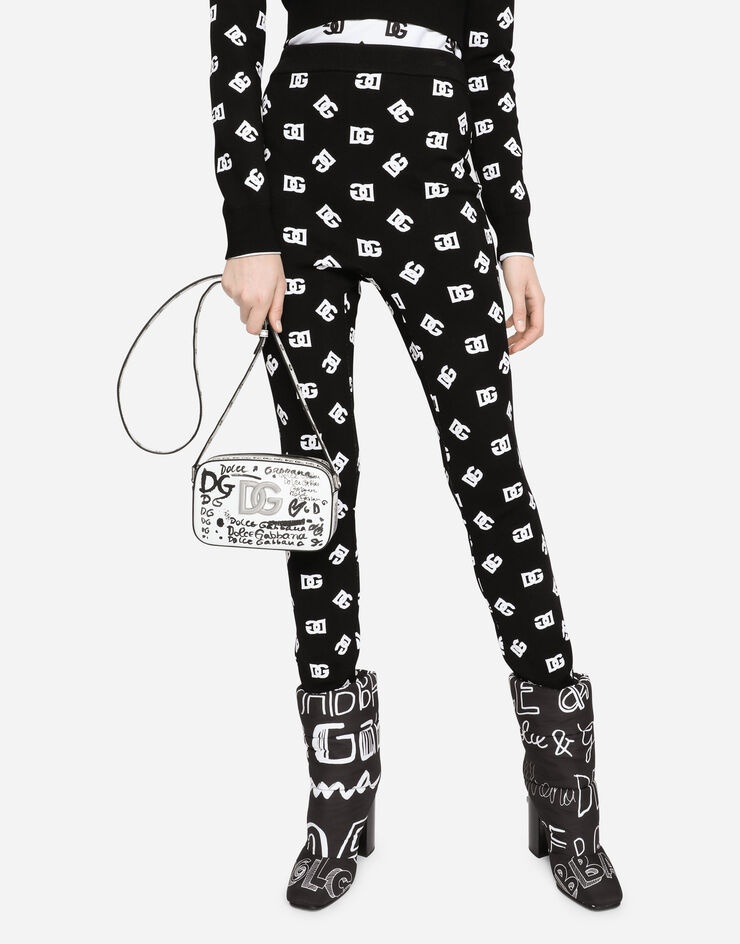 Polished calfskin 3.5 crossbody bag with logo print - 2