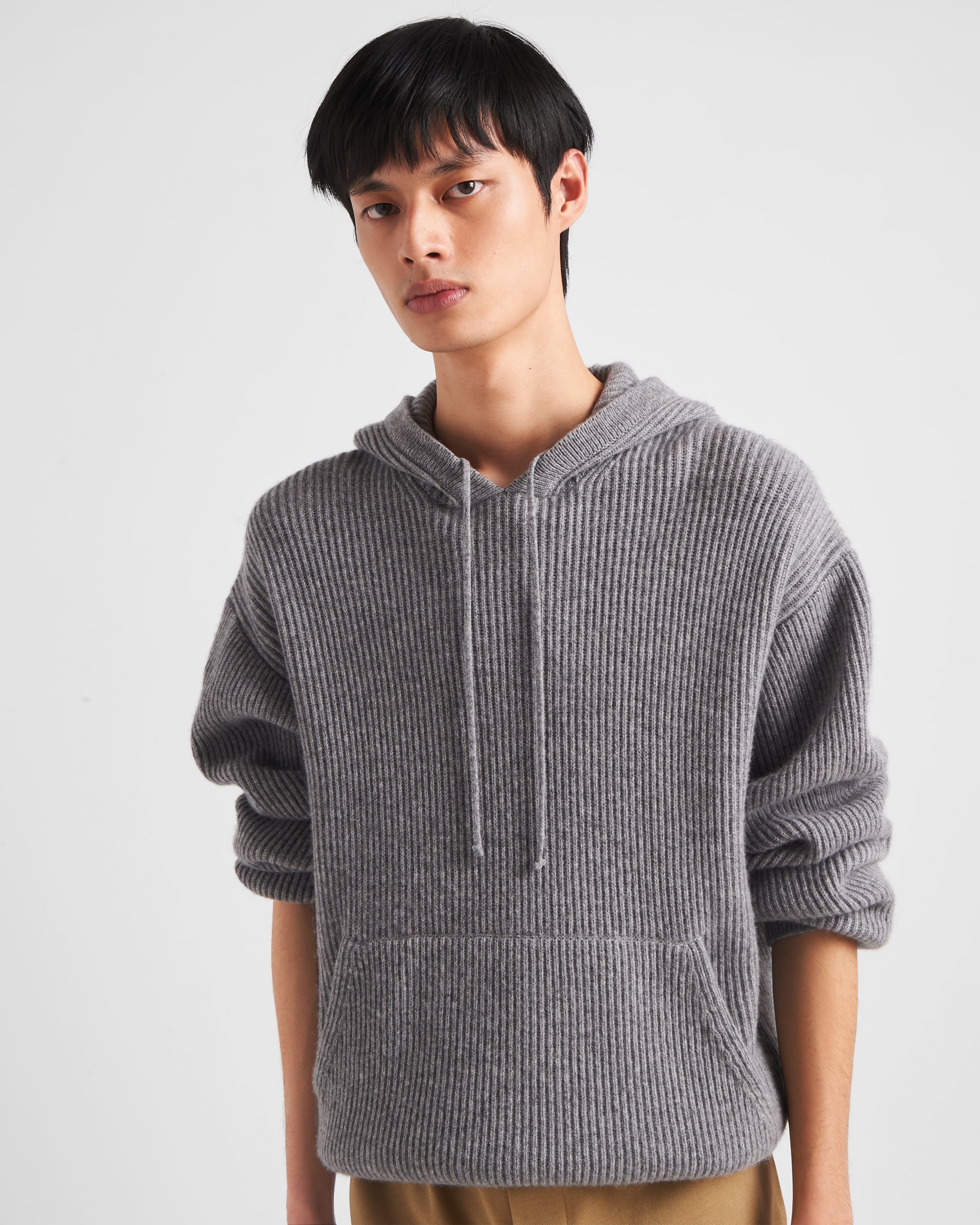 Cashmere knit hoodie - 3