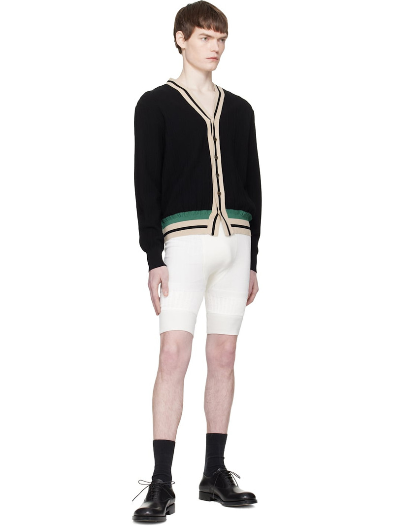 Dries Van Noten Black Block Stripe Cardigan outlook