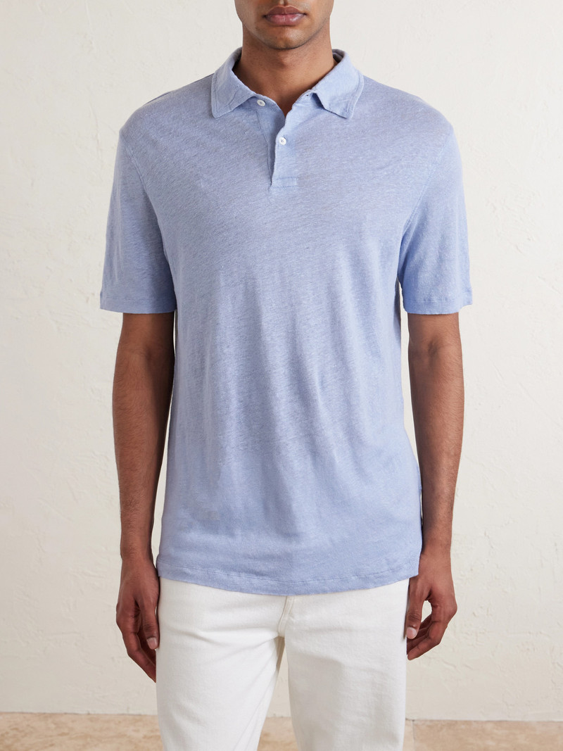 Knitted Linen Polo Shirt 3