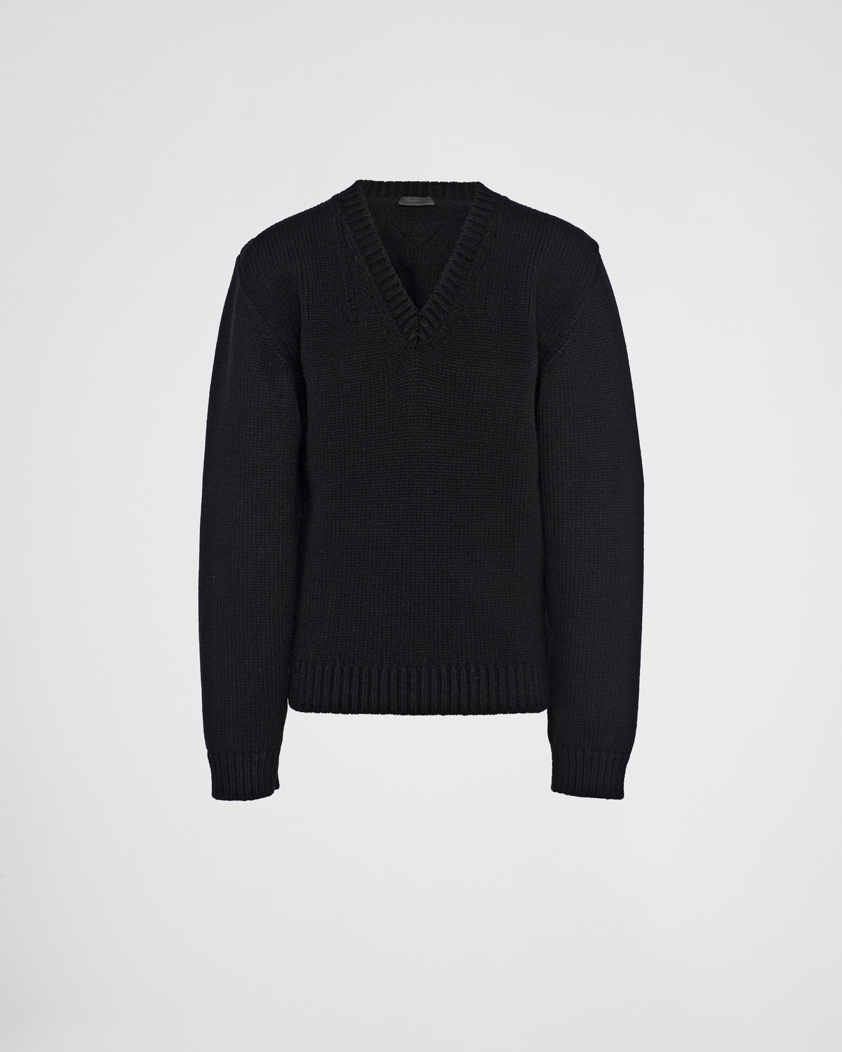 Prada Shetland wool V-neck sweater | REVERSIBLE