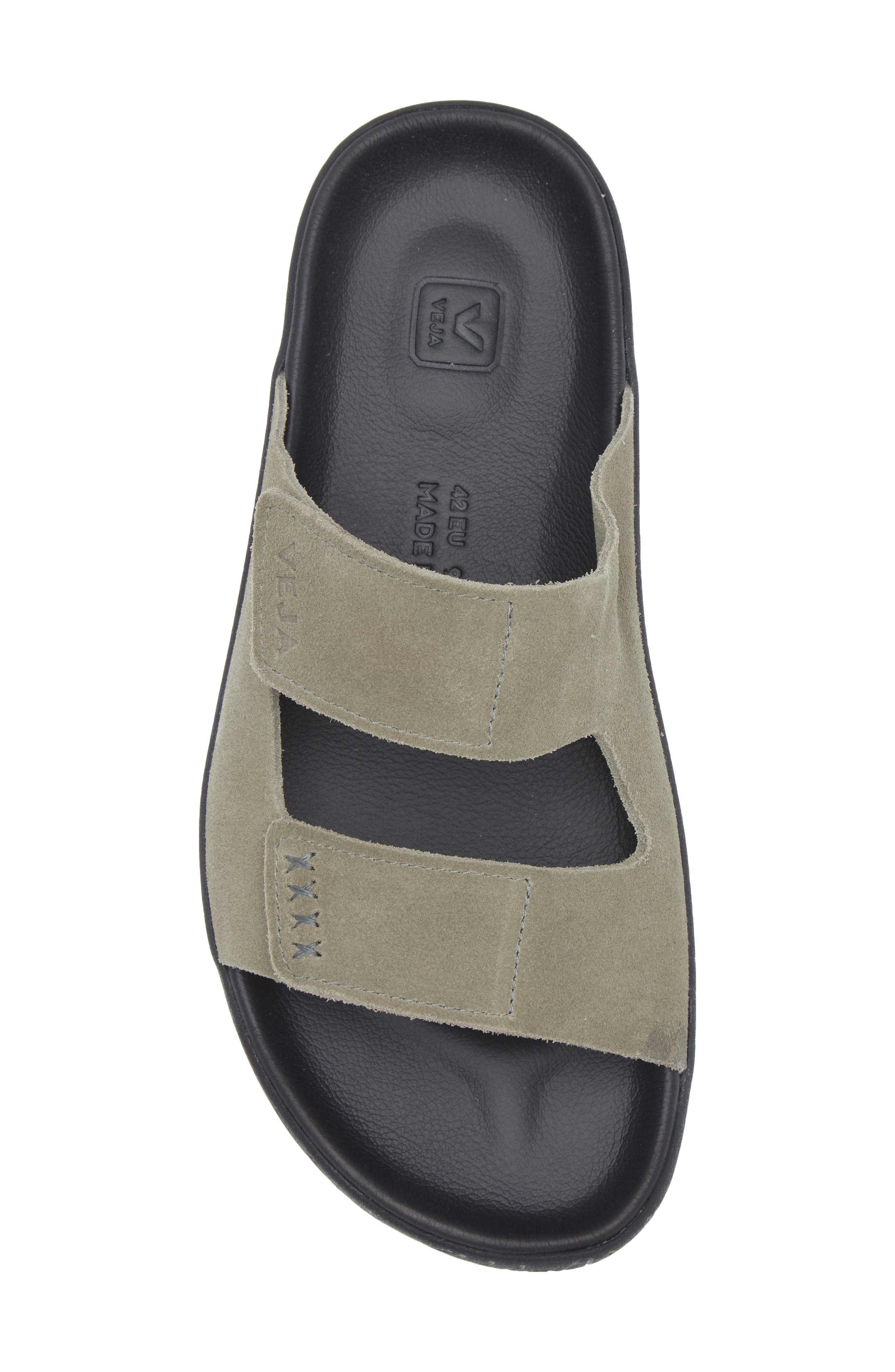 Veja Etna Suede Slide Sandal in Kaki Black at Nordstrom - 5