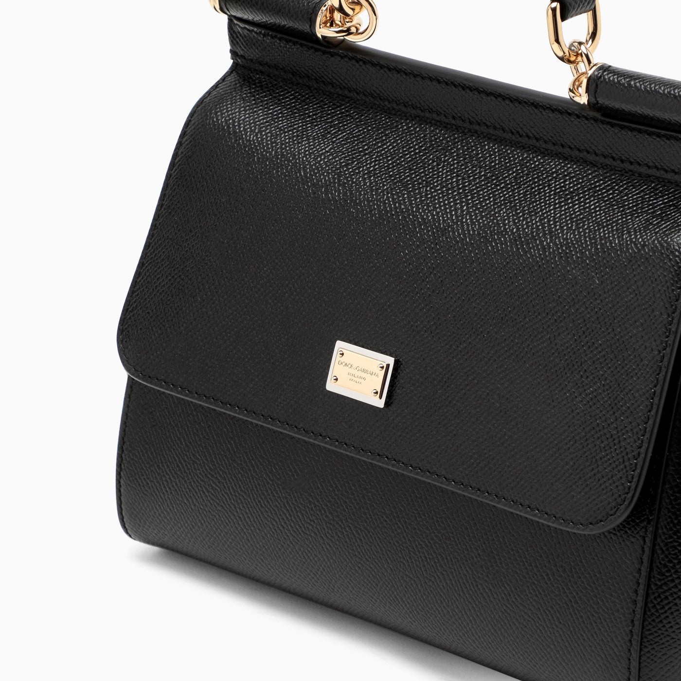 Dolce&Gabbana Black Sicily Small Handbag - 5