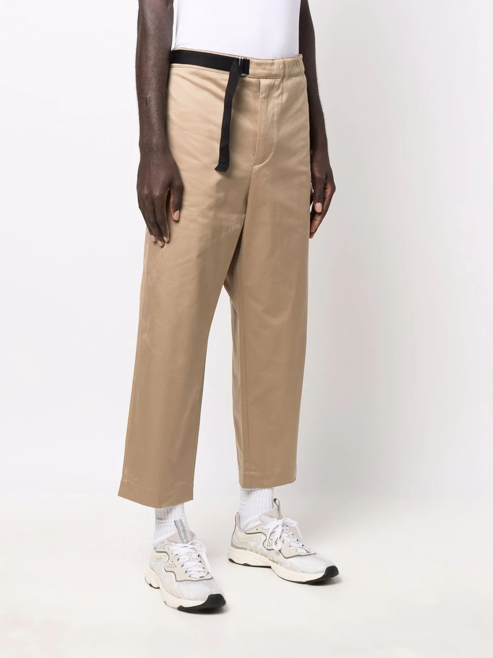 belted cropped trousers - 3