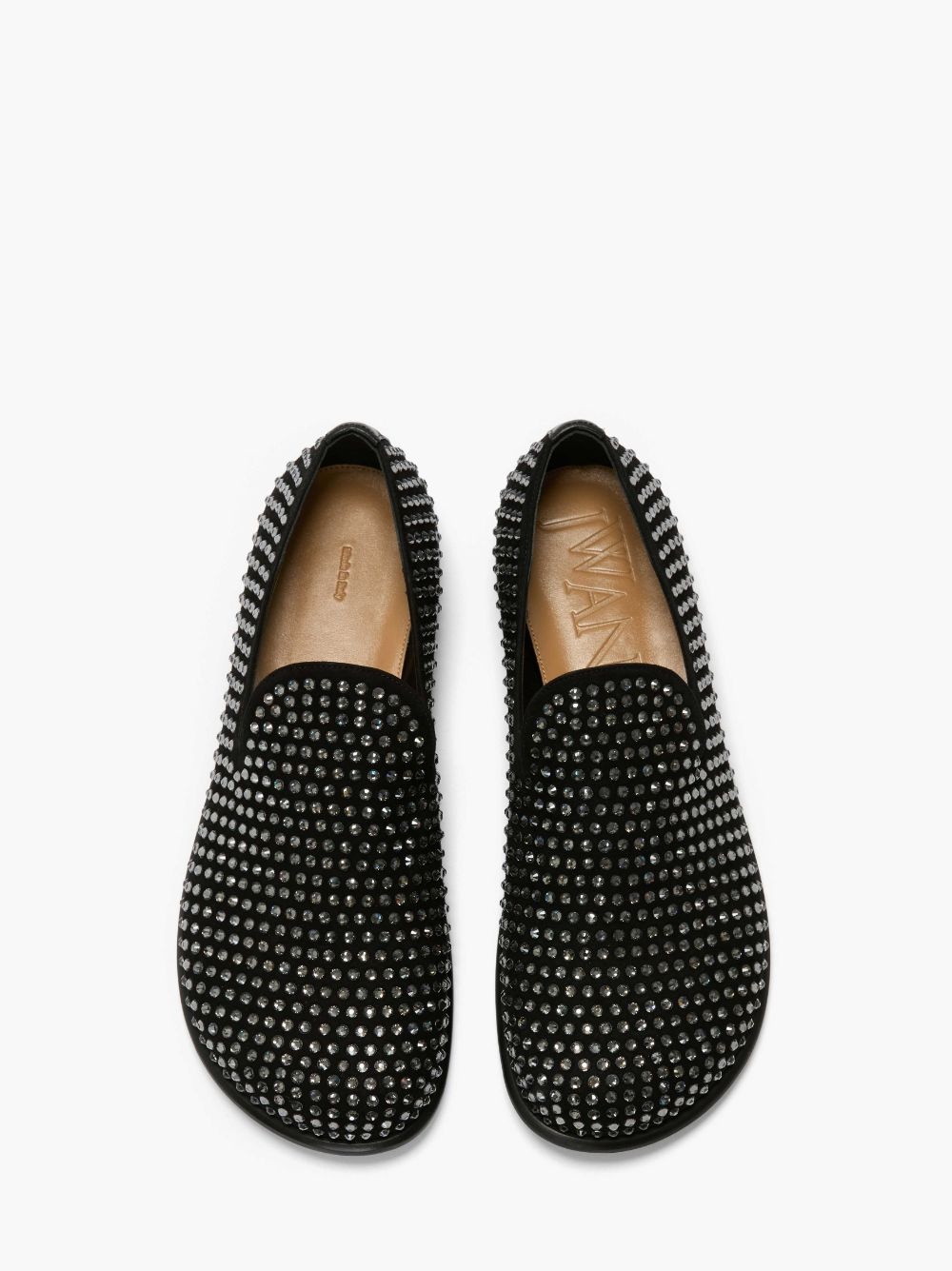 SUEDE MOCCASIN LOAFERS  WITH CRYSTALS - 4