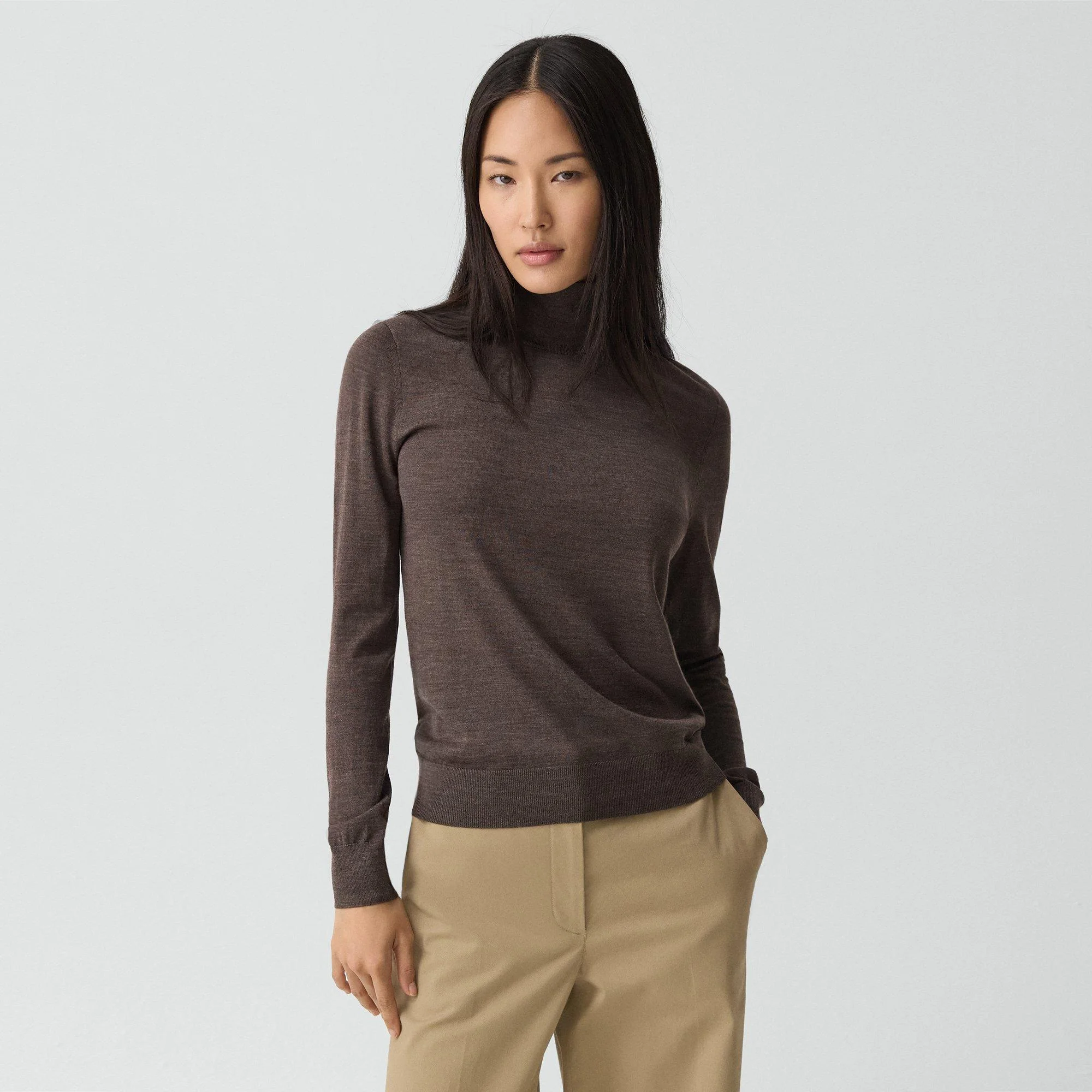 Turtleneck Sweater in Regal Wool - 1