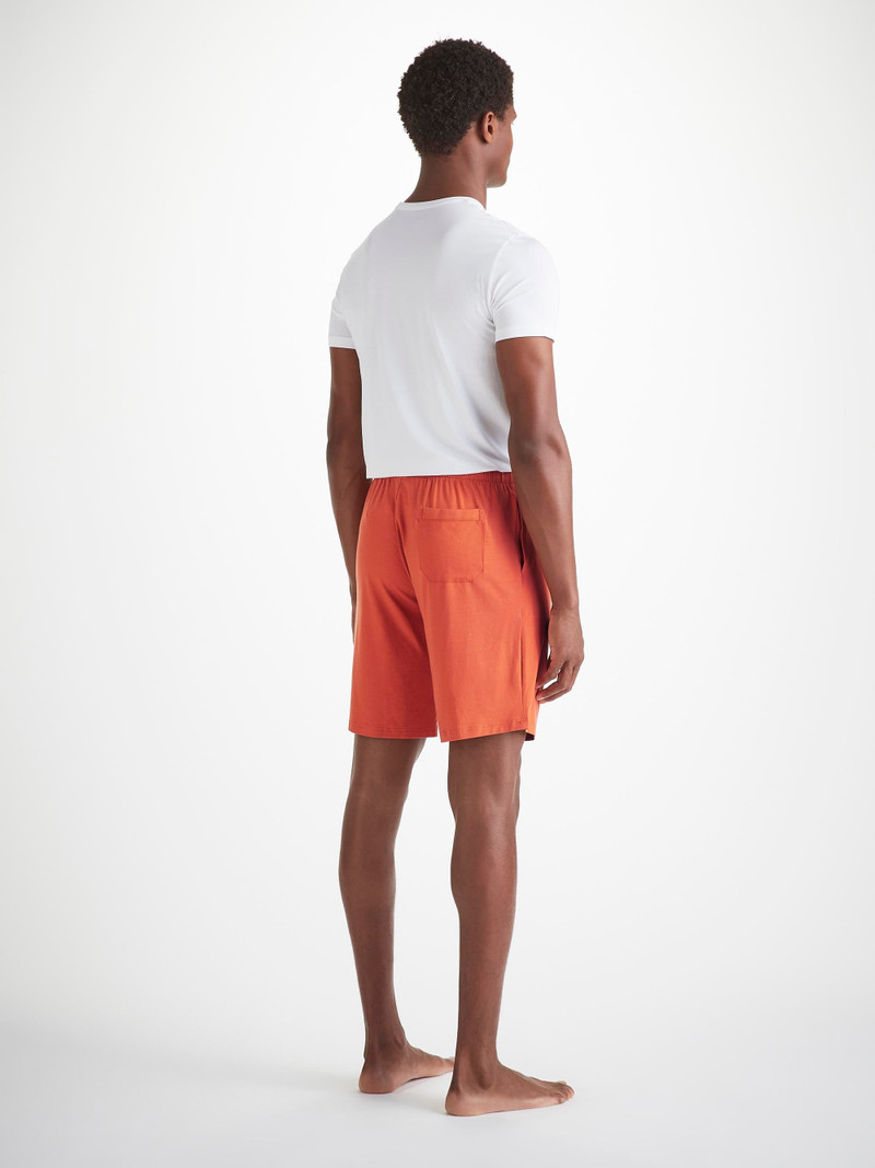 Men's Lounge Shorts Basel Micro Modal Stretch Spiced Orange 4