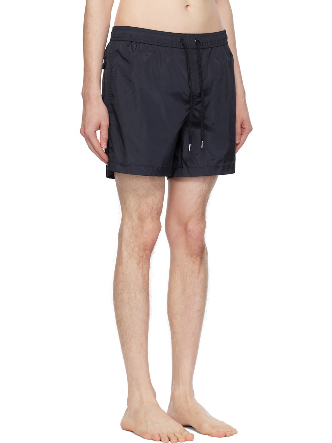 Navy Logo Patch Swim Shorts - 2