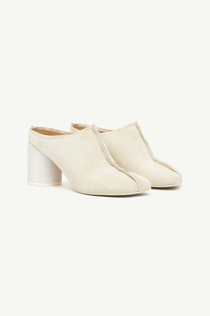MM6 Maison Margiela Suede Anatomic stitch toe mule outlook