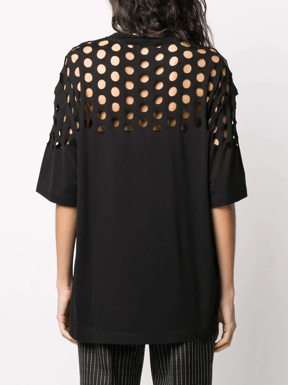 perforated oversized T-shirt - 4