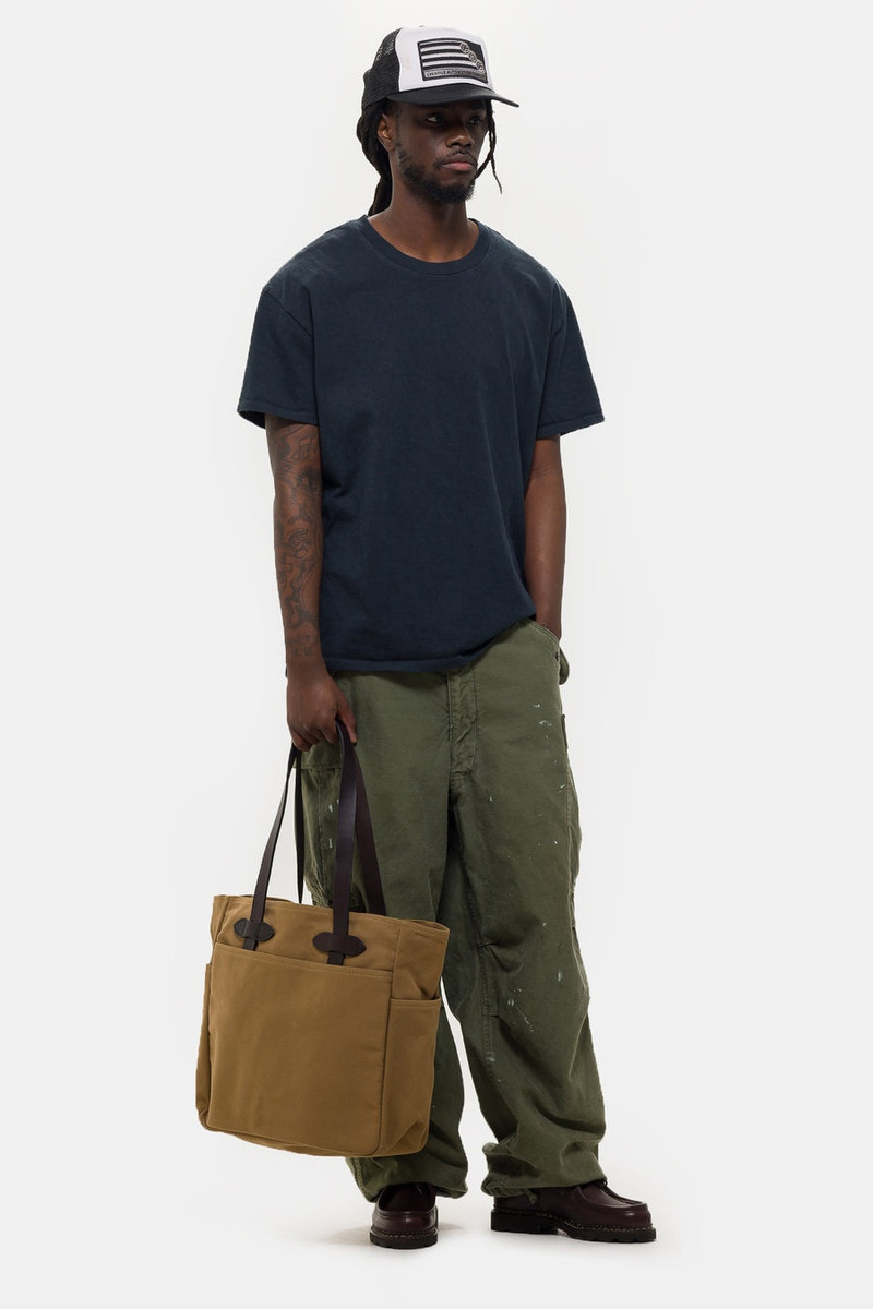 LES TIEN Oversized T-Shirt in Faded Black outlook