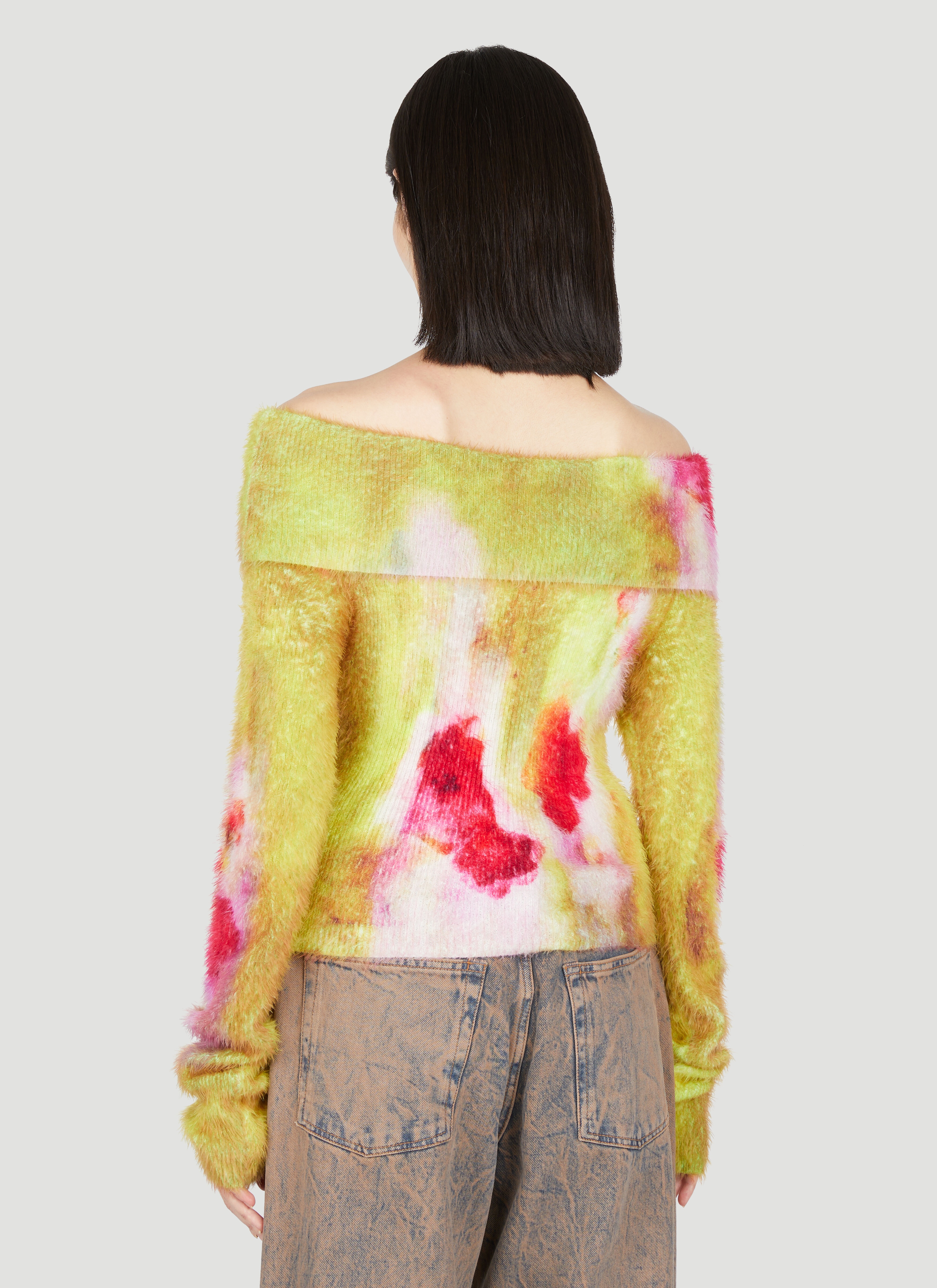Fuzzy Knit Sweater - 4