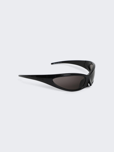 BALENCIAGA Skin Cat Sunglasses Black outlook