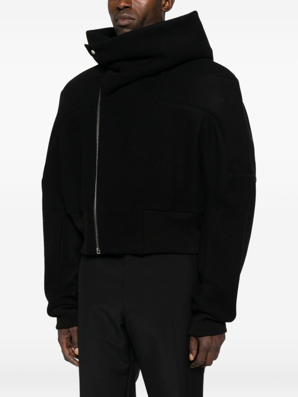 hooded zip-up jacket - 3