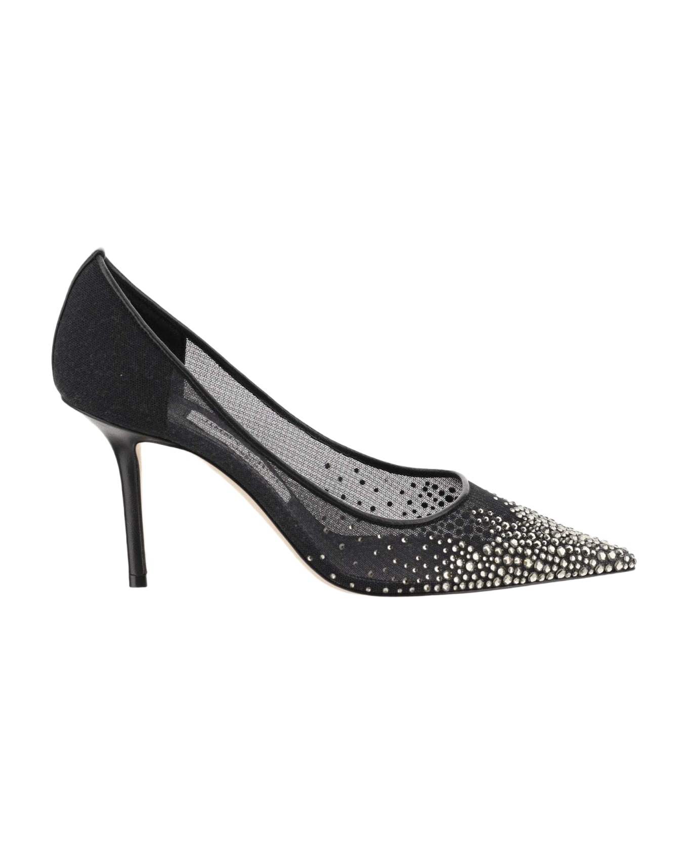 Love 85mm Tulle Pumps With Rhinestones - 1