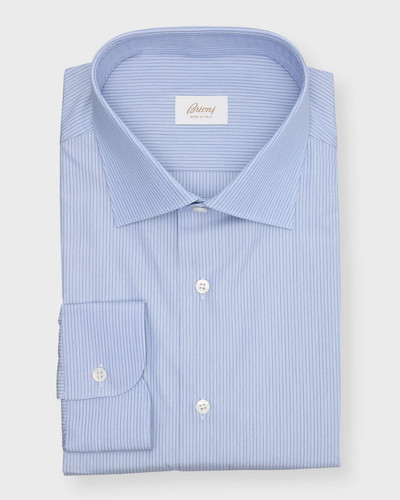 Brioni Men's Micro-Stripe Cotton Dress Shirt outlook