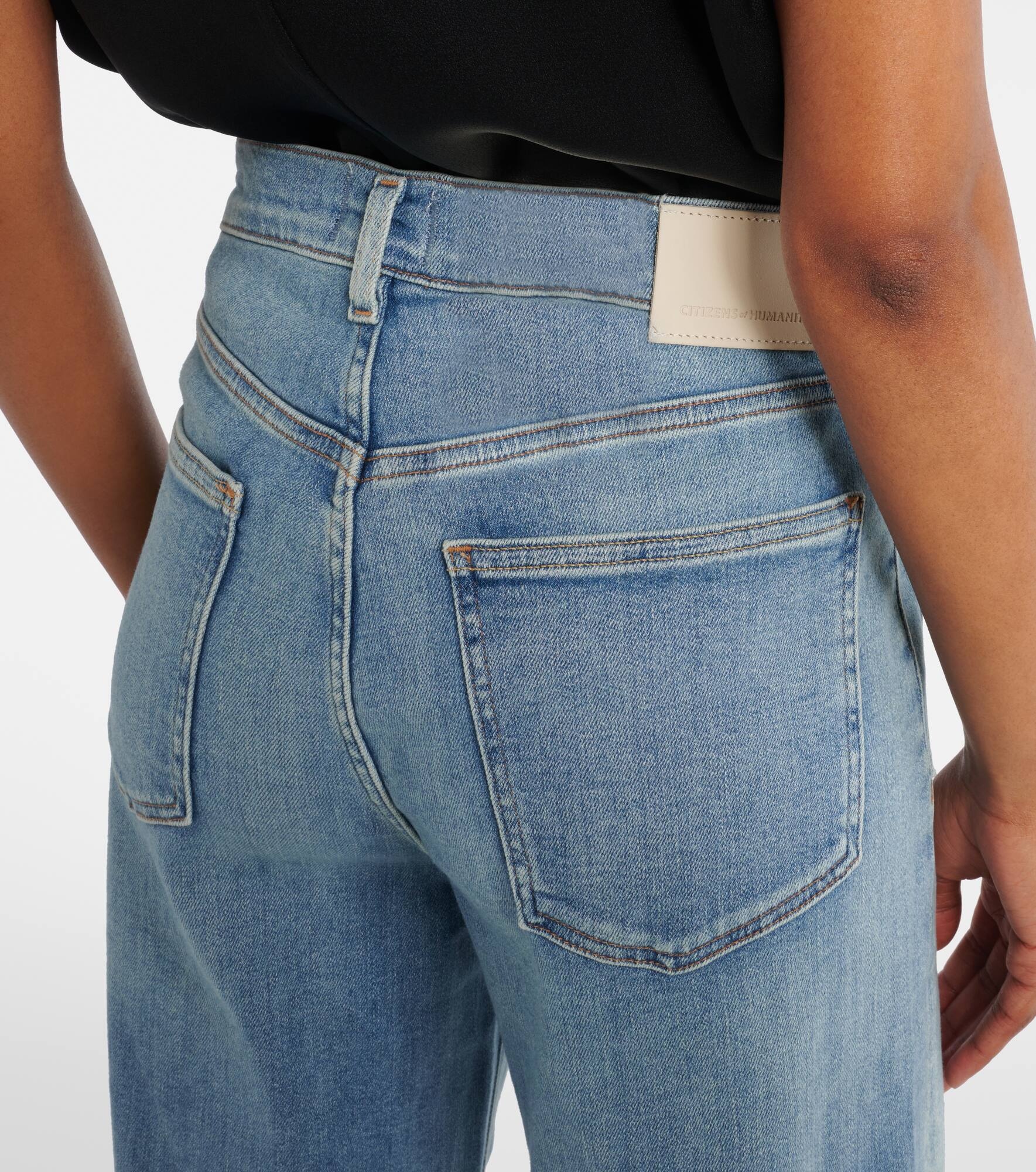 Lyra Patch Pocket flared jeans - 6