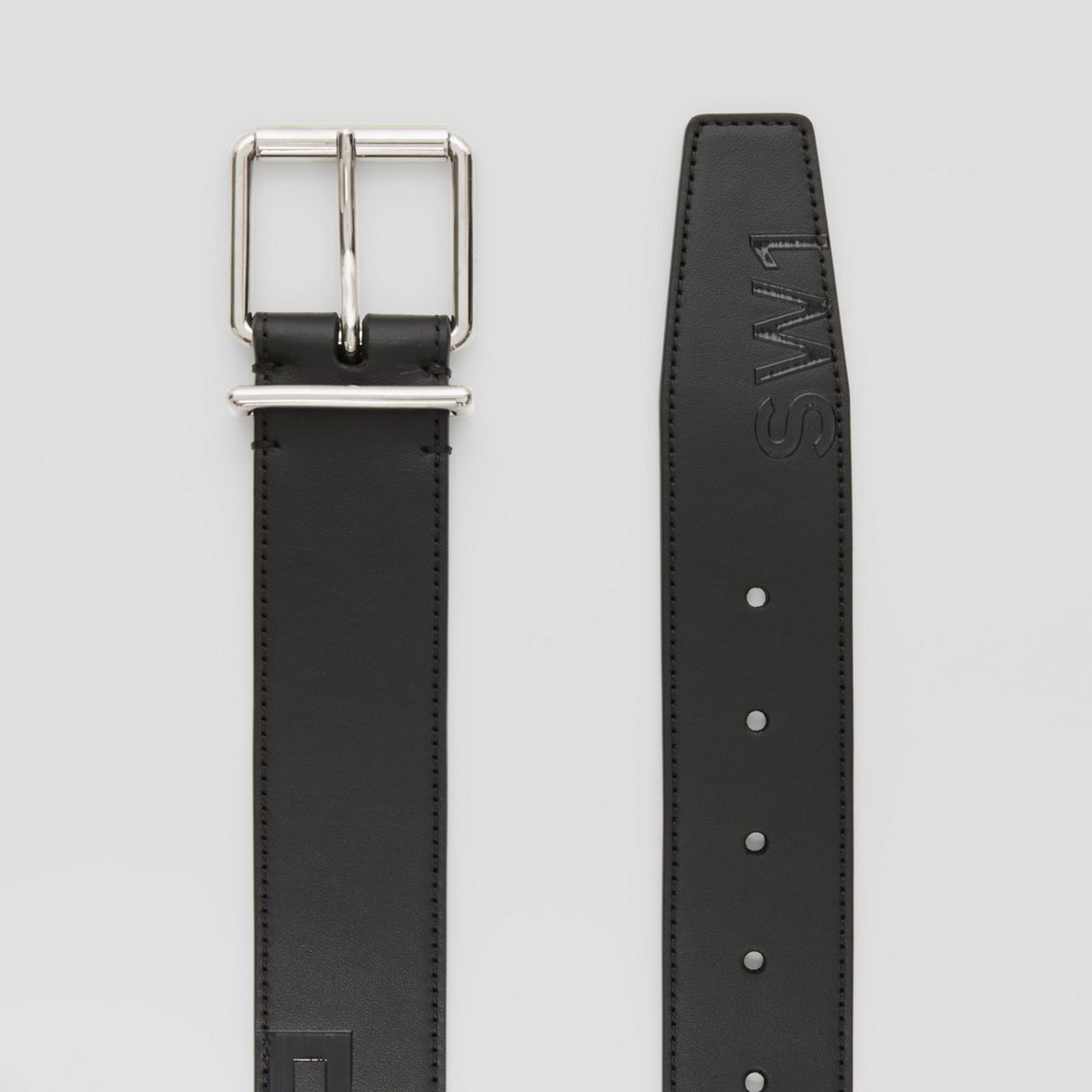 Horseferry Print Leather Belt - 6