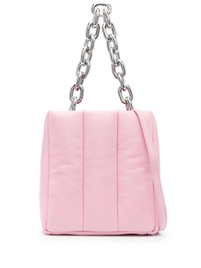 quilted leather tote bag 1