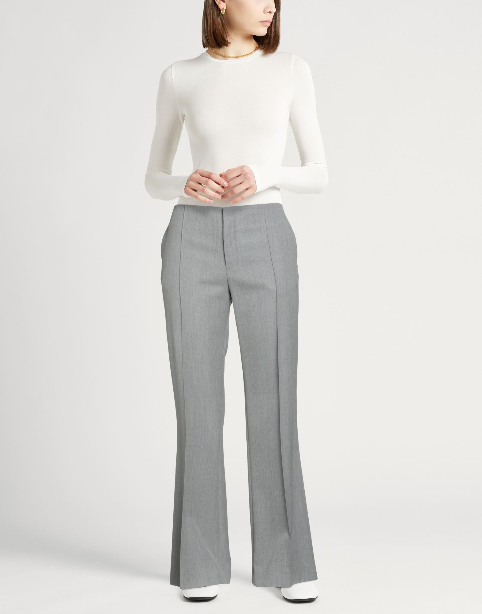 Grey Women's Casual Pants - 2