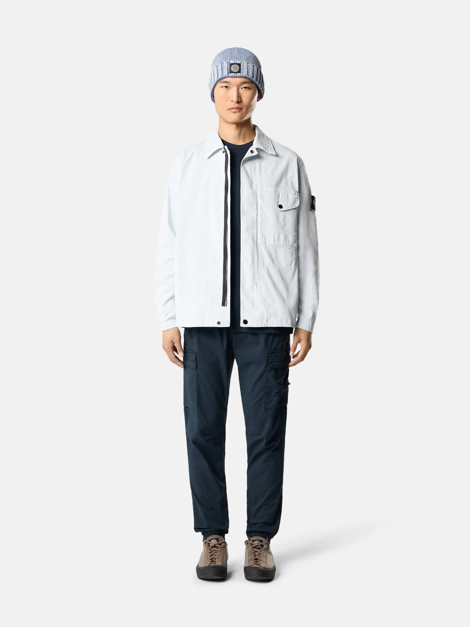 Stone Island 2100030 COMBED ORGANIC COTTON JERSEY | REVERSIBLE