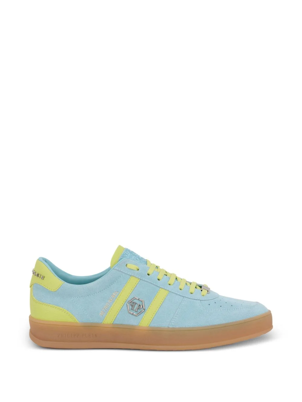 stripe logo sneakers - 1