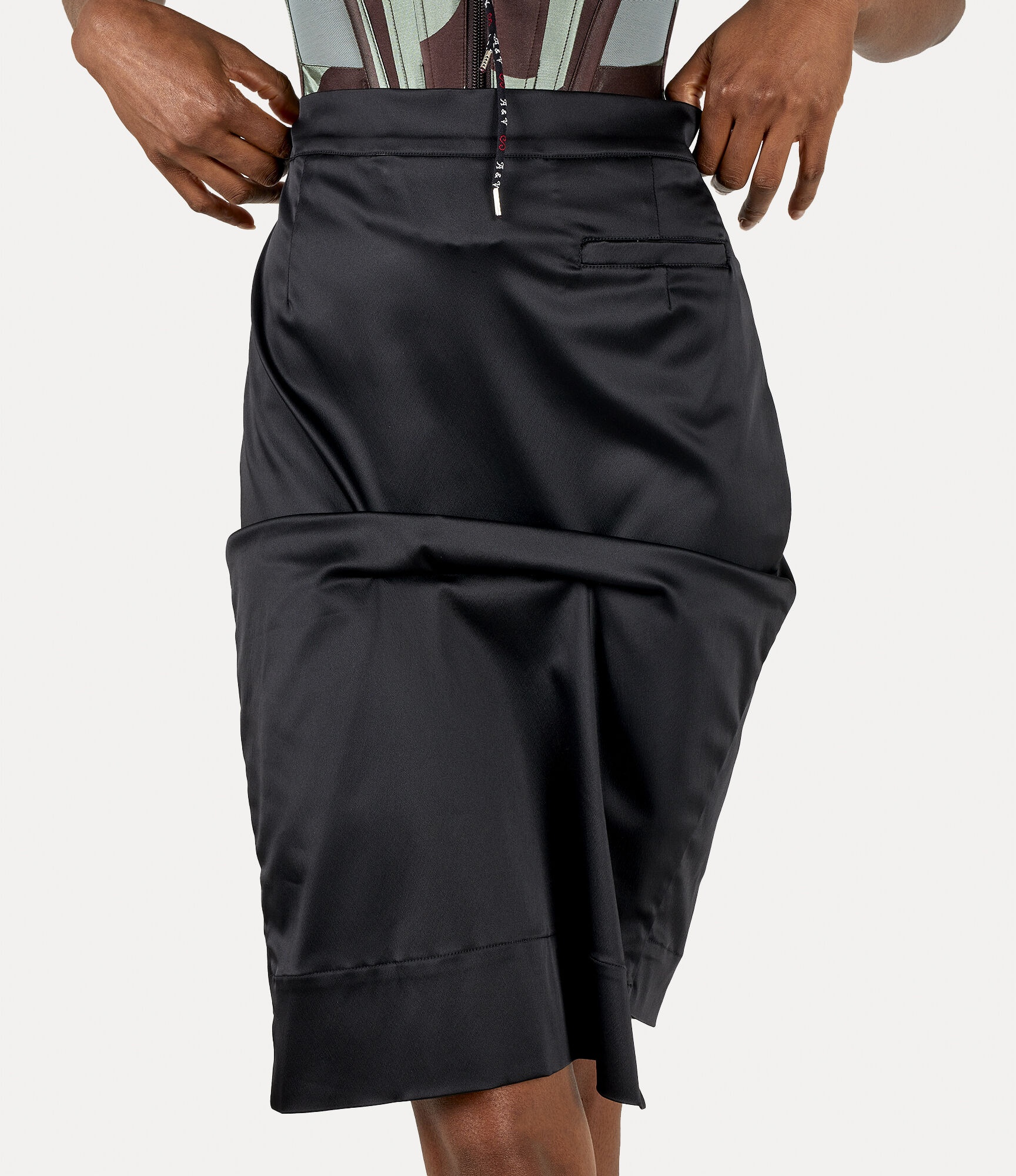 PLEATED PENCIL SKIRT - 4