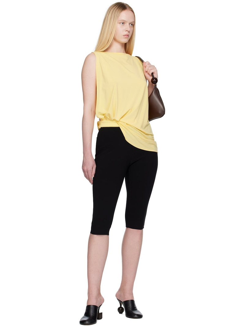 JACQUEMUS Yellow La Croisière 'The Peplo' Top outlook