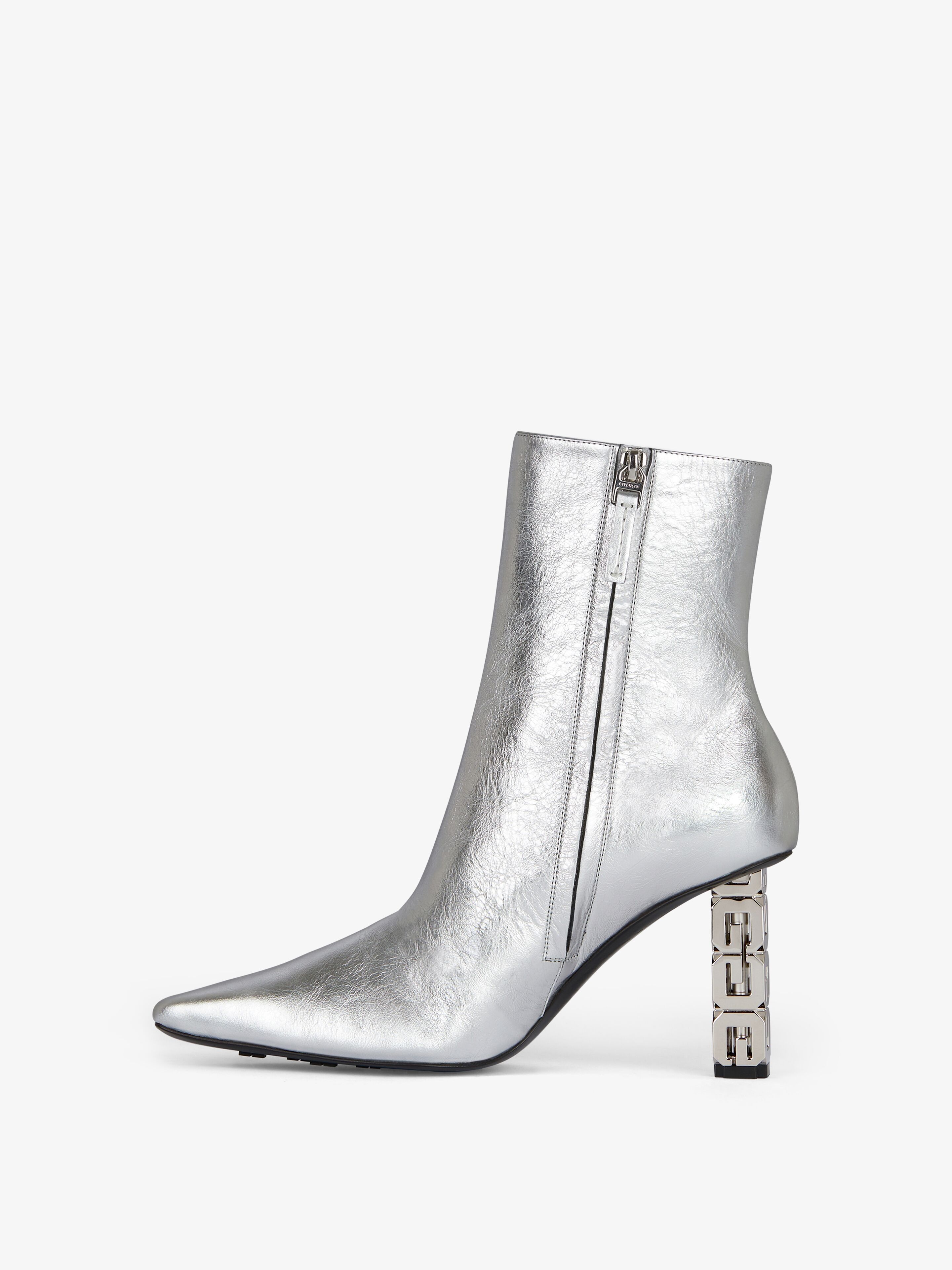 G CUBE ANKLE BOOT IN LEATHER - 3
