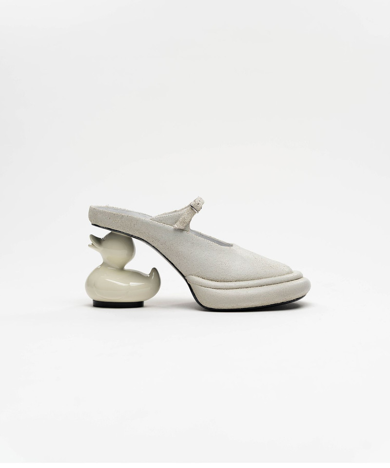 Duck Heel Suede Mule 3