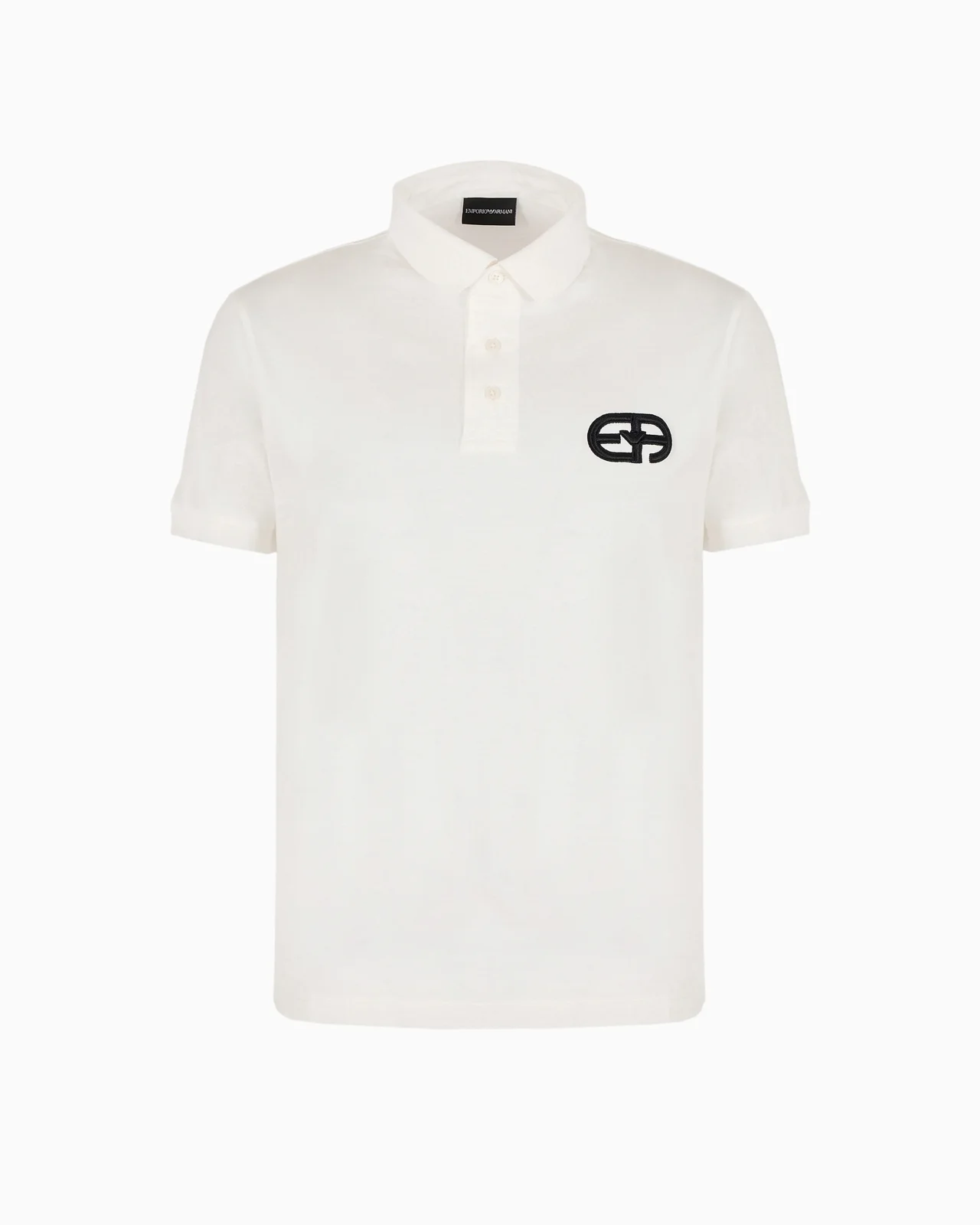 Lyocell-blend jersey polo shirt with ASV logo raised embroidery - 1