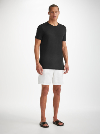 Derek Rose Men's T-Shirt Jordan Linen Black outlook